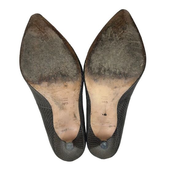 Jean-Michel Cazabat Metallic Leather Pumps Heels EU 38.5 - Picture 10 of 11